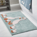 Charming Duck Family Bathroom Rug - Ultra Soft & Absorbent Mat